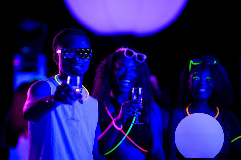 An ultra black light experience
