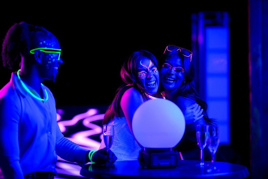An ultra black light experience
